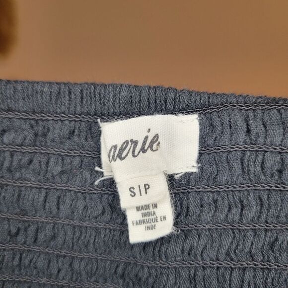 Wemen's aerie Bow Tank Top Size SP Color Black - Picture 3 of 4